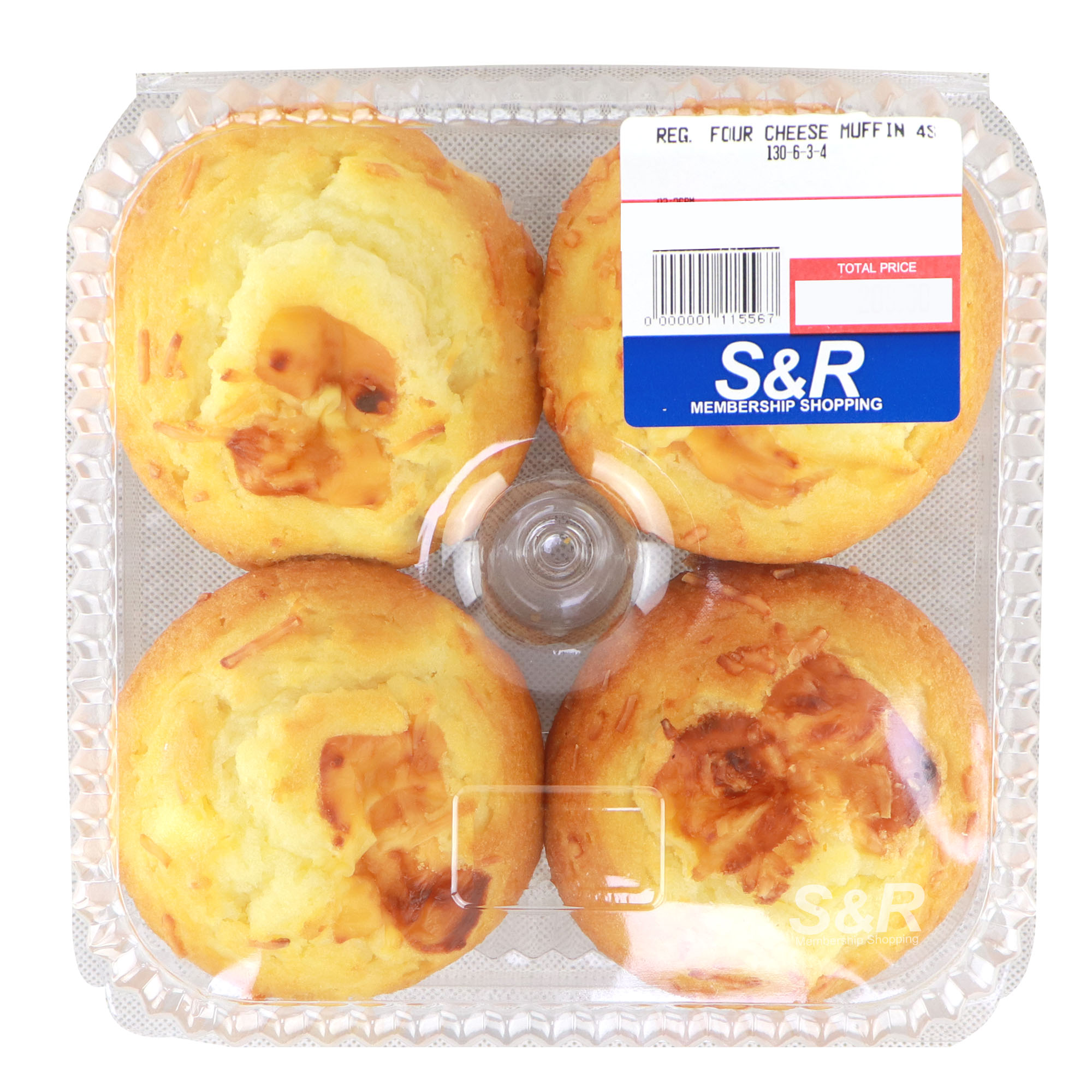 S&R Regular Four-cheese Muffins 4pcs S&R Regular Four-cheese Muffins 4pcs